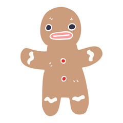 cartoon doodle gingerbread man