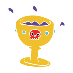cartoon doodle goblet