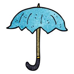 cartoon doodle open umbrella