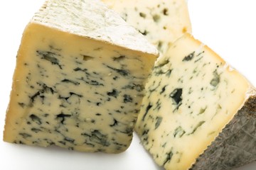 Three Pieces of Mountain Gorgonzola Cheese