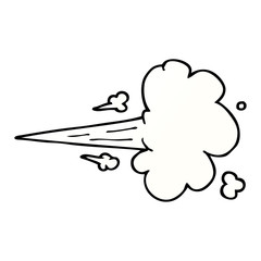 cartoon doodle gust of air