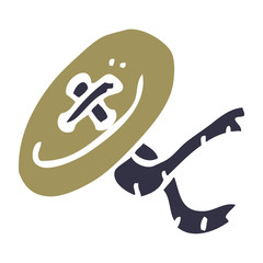 cartoon doodle button