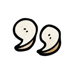 cartoon doodle quotation marks