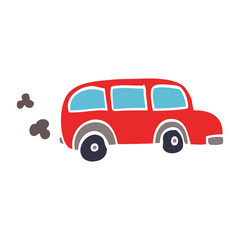 child's drawing of a bus