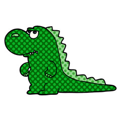 cartoon doodle annoyed dinosaur