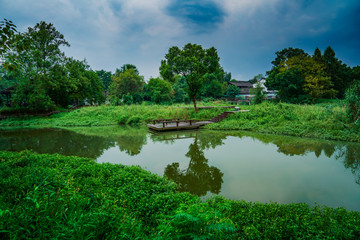 Fototapeta na wymiar Captured in Hangzhou Xixi Wetland scenery