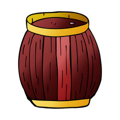 cartoon doodle of a barrel