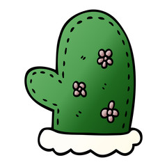 cartoon doodle oven mitts