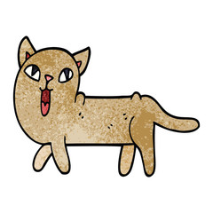 cartoon doodle funny cat