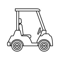 golf cart isolated icon