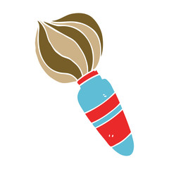 cartoon doodle of a large paint brush