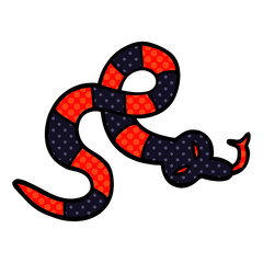 cartoon doodle poisonous snake