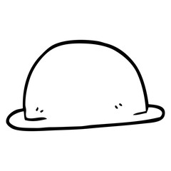 line drawing cartoon hat