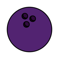 bowling ball sport icon