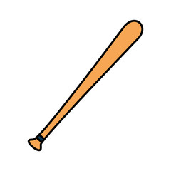 baseball bat isolated icon
