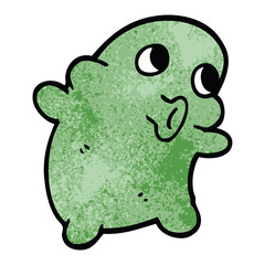 cartoon doodle weird alien