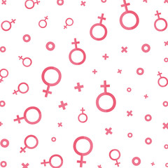 femenine gender symbols pattern