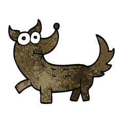cartoon doodle dog