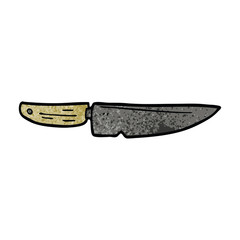 Obraz premium cartoon doodle chef knife