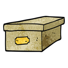 cartoon doodle filing box