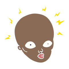 cartoon doodle bald head