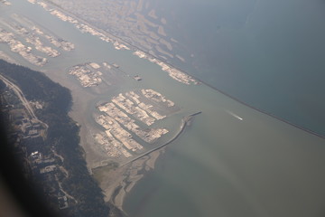 aerial view of harbour