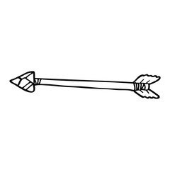 line drawing cartoon arrow