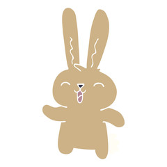 cartoon doodle jolly rabbit