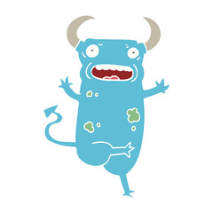 cartoon doodle demon