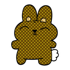 happy cartoon doodle rabbit