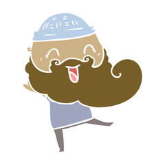 happy bearded man