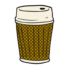 cartoon doodle coffee cup
