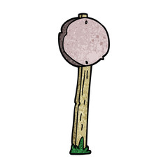 cartoon doodle sign post