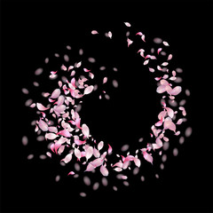 Abstract Flying Petals