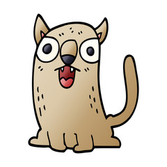 cartoon doodle funny cat