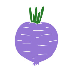 flat color style cartoon vegetable