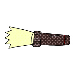cartoon doodle torch
