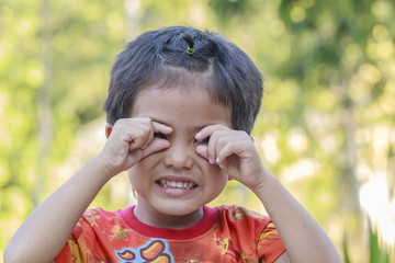 Portrait of Asian boy