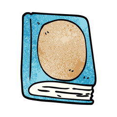 cartoon doodle reading book