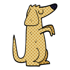 cartoon doodle dog