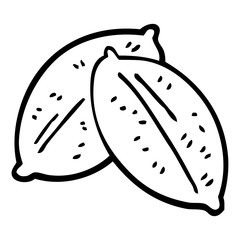 line drawing cartoon leaf