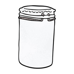 cartoon doodle storage jar