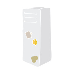 flat color style cartoon locker