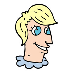 cartoon doodle human head