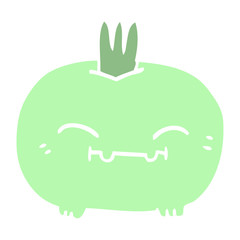 cartoon doodle happy root vegetable