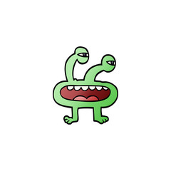 cartoon doodle monster