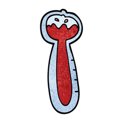 cartoon doodle thermometer
