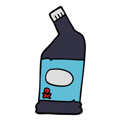 cartoon doodle bleach cleaner