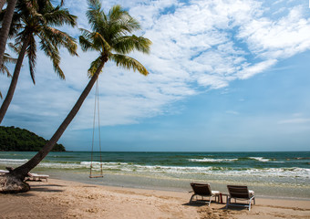 tropical beach in vietnam.