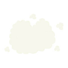 flat color style cartoon smoke cloud